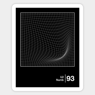 Numb / Minimalist Artwork Design Magnet